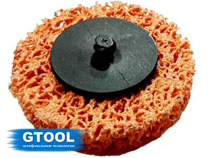фото Зачистной круг GTOOL CD оранжевый d75 QCD, уп-ка 10шт