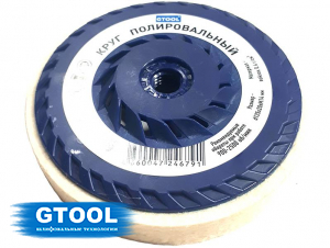 фото Круг торцевой полировальный войлочный GTOOL d125*20*М14, 0,4г/см3, уп-ка 4шт