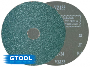 фото Фибровый круг Gtool VZ 133 d125мм, зерно Р24
